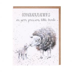 Congratulations - on your precious little lamb - card