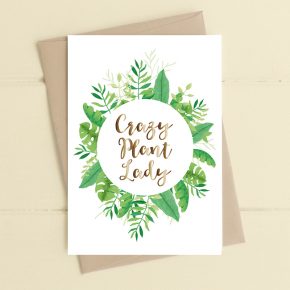Crazy plant lady - Dandelion Stationery card