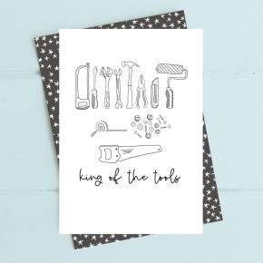 king of the tools - Dandelion Stationery card