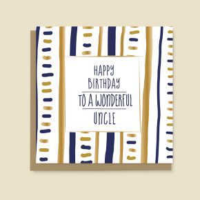 Happy Birthday to a wonderful Uncle - Dandelion Stationery card