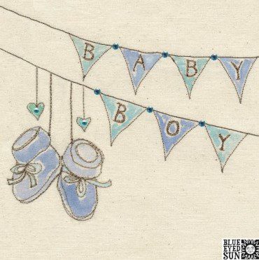 Baby Boy – Blue Eyed Sun card