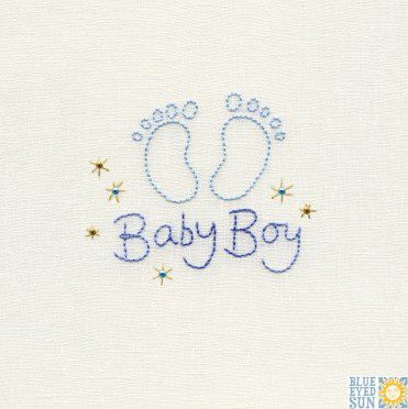 Baby Boy – Blue Eyed Sun card