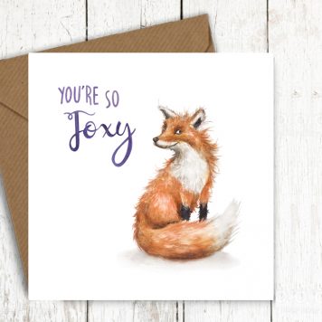 You're so foxy - Citrus Bunn card