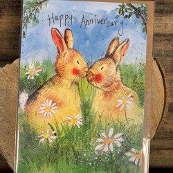 Happy Anniversary (Rabbits) - Alex Clark card