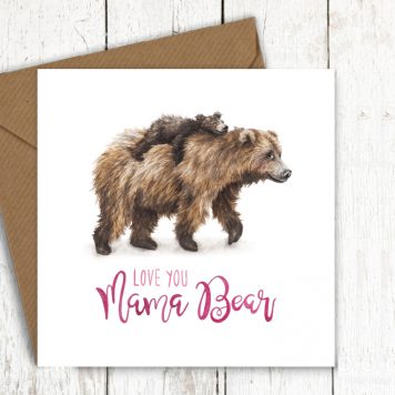 Love you Mama Bear - Citrus Bunn card