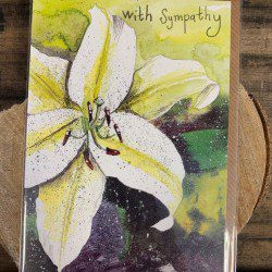 With Sympathy (Lilies) - Alex Clark card