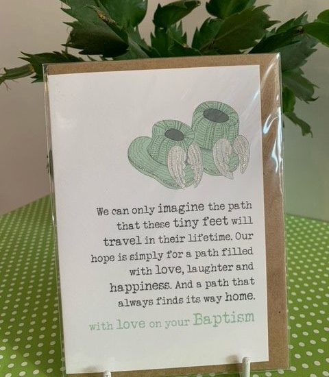 With love on your Baptism - Dandelion Stationery card