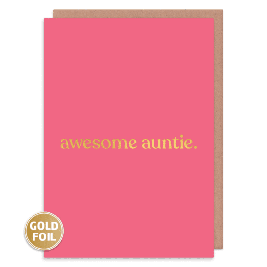 awesome auntie. - Amy Wicks card