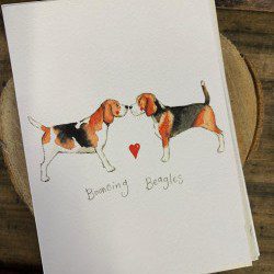 Bouncing Beagles (dogs) - Alex Clark card