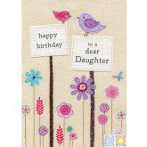 Happy Birthday to a dear Daughter - Blue Eyed Sun card
