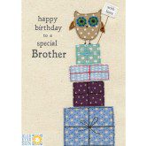 Happy Birthday to a special Brother - Blue Eyed Sun card