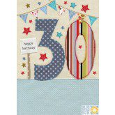 Happy Birthday 30 - Blue Eyed Sun card