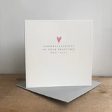 Congratulations on your beautiful baby girl - Megan Claire card