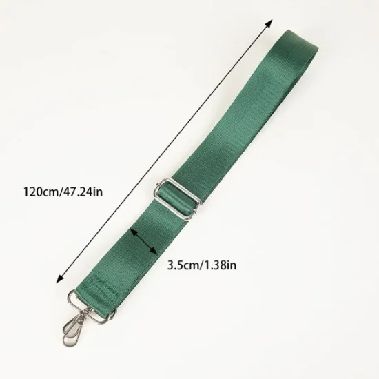 Forest Green - adjustable woven bag strap (#13)