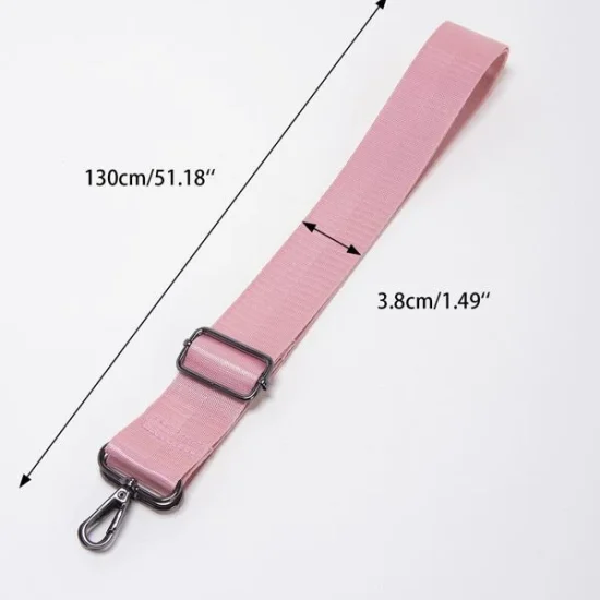 Candyfloss Pink - adjustable woven bag strap (#26)