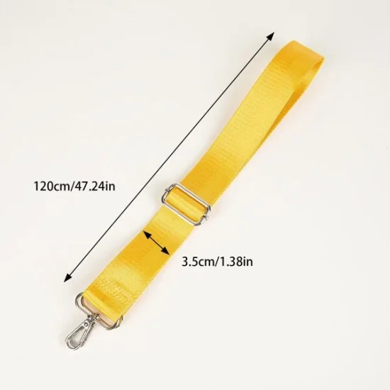 Golden Yellow - adjustable woven bag strap (#3)