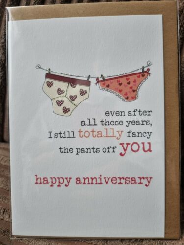 even after all these years, I still fancy the pants off you - Happy Anniversary - Dandelion Stationery card