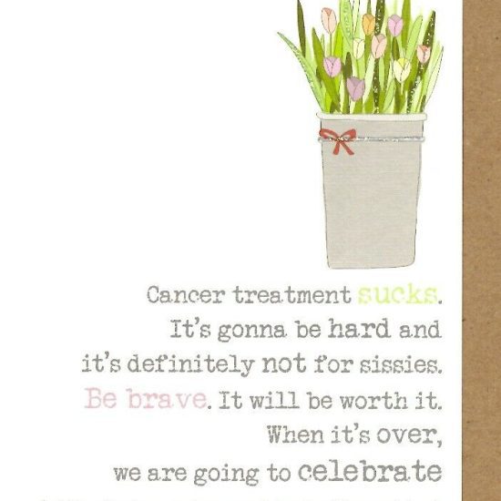 Cancer treatment sucks... - Dandelion Stationery card