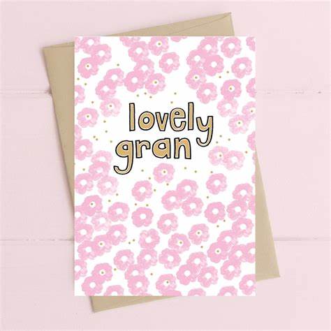 Lovely Gran - Dandelion Stationery card