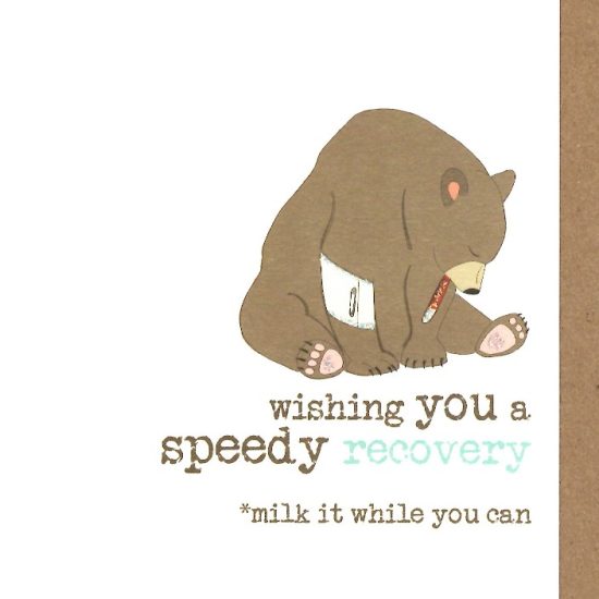 Wishing you a speedy recovery  - Dandelion Stationery card