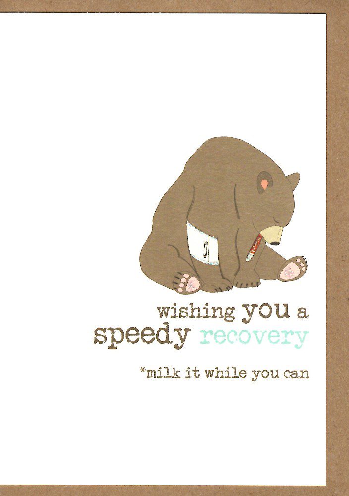 Wishing you a speedy recovery - Dandelion Stationery card