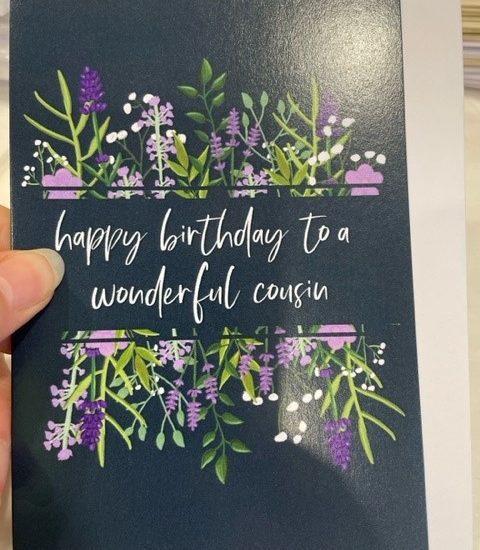 Happy birthday to a wonderful cousin - Dandelion Stationery card