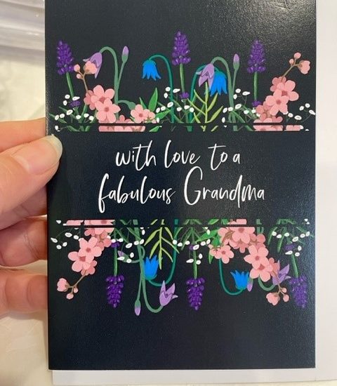 With love to a fabulous Grandma - Dandelion Stationery card