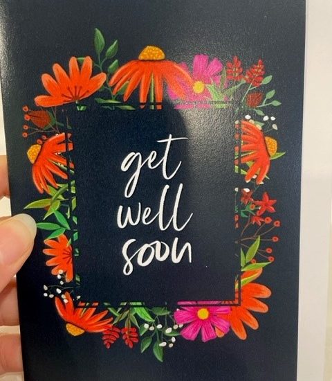 Get well soon - Dandelion Stationery card