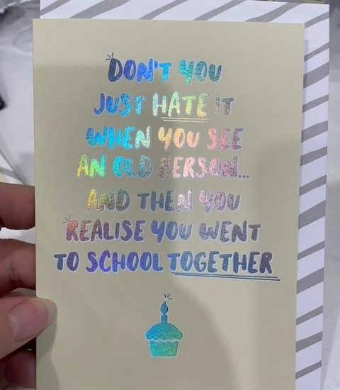 Don't you just hate it when you see an old person... - Dandelion Stationery card