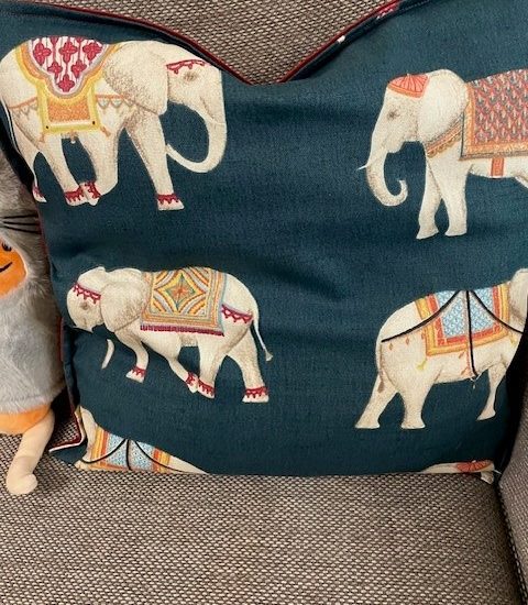Elephant Design Cushion Cover - LGF