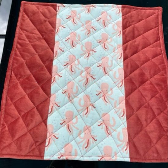 Cute Octopus Quilted Design Cushion Cover - LGF