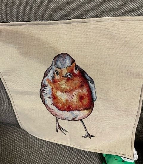 Robin design Tapestry Cushion Cover  - LGF