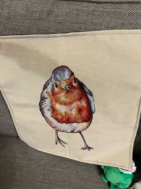 Robin design Tapestry Cushion Cover - LGF