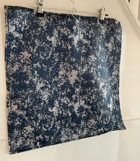 Ashley Wilde 'Poplar' tree Design in Indigo - Cushion Cover (satin back) - LGF