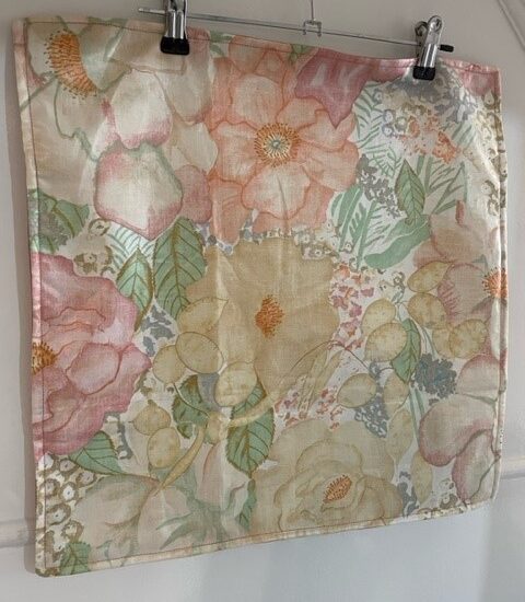 Vintage 1979 Designers Guild 'Paper Roses' Design - Cushion Cover  - LGF