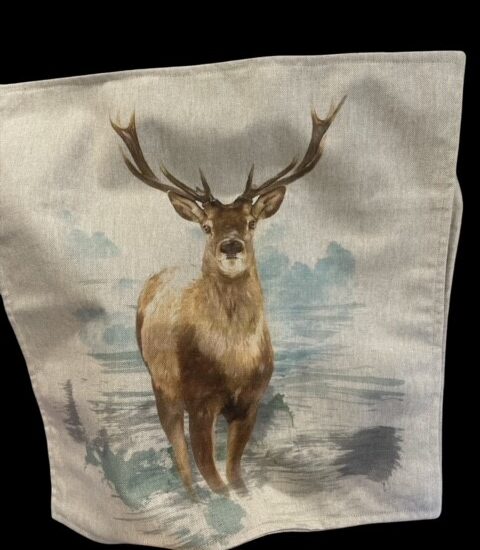 Stag design Linen Cushion Cover  - LGF