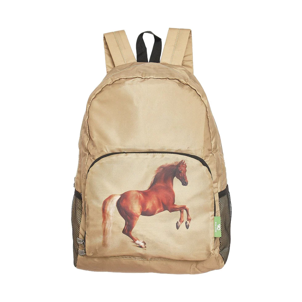 Horse - Stubbs National Gallery design - Eco Chic Foldable Backpack