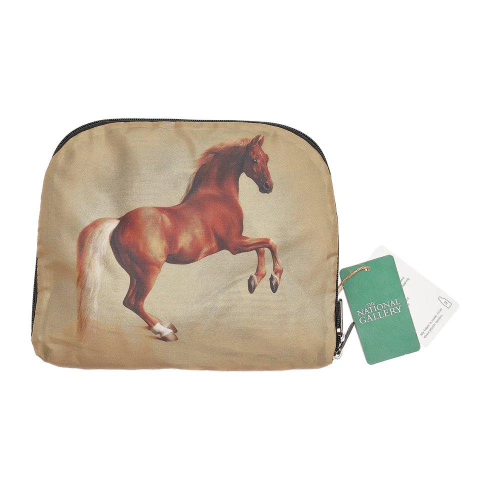 Horse - Stubbs National Gallery design - Eco Chic Foldable Backpack - Image 2